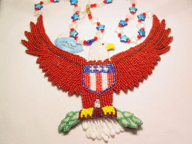 A. Chael Original Patriotic Eagle Necklace - Image 2