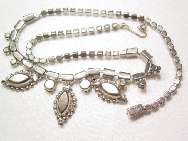 Clear Marquis Rhinestone Weiss Necklace - Image 2