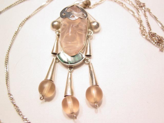 Quartz Face Sterling Necklace - Image 2