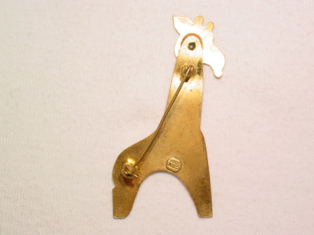 Czechoslovakian Enamel Giraffe Pin - Image 2