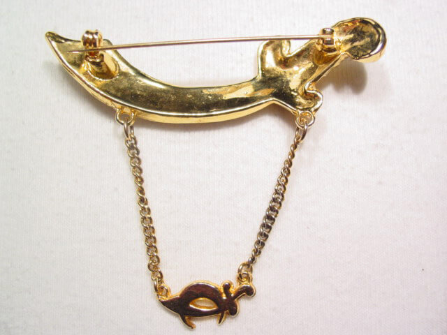 Orak Rhinestone Sword Pin - Image 2