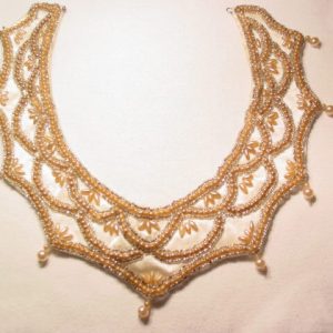 Old 'Tip Top' Fashion, Baar & Beards, Inc., Satin and Pearl Collar