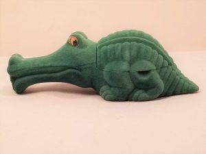 Child's Green Alligator Ring Box