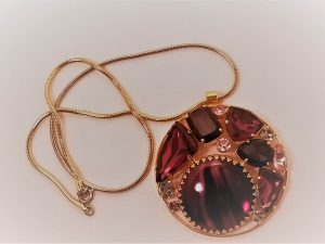 West German Purple in the Round Necklace