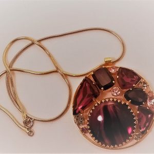 West German Purple in the Round Necklace