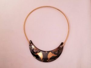 Laurana Black Enameled Eagles Necklace