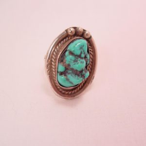 Chunky Turquoise and Sterling Ring