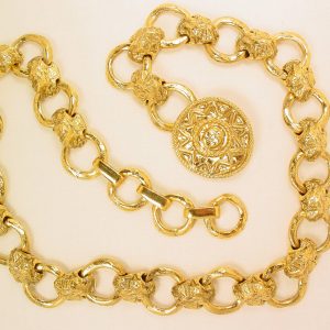 Gold Nugget Yves Saint Laurent Rive Gauche Belt