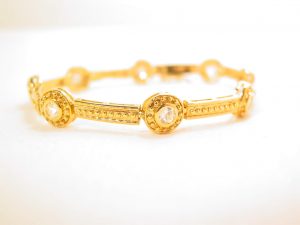 Thick Sterling and Cubic Zirconia Tennis Bracelet