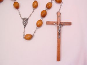 Huge Wooden Wall Rosary