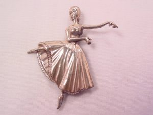 Lang Sterling Ballet Dancer Pin