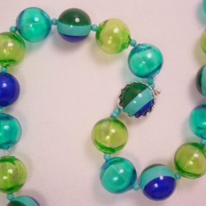 Funky Green and Blue Necklace