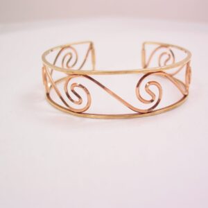 Gold-Filled Swirl Design Krementz Bracelet