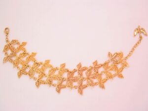 Nina Ricci Filigree Leaves Bracelet