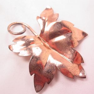 Gold-Plated Sterling Maple Leaf Brooch