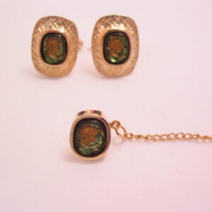 Towncraft Roman Soldier Intaglio Cuff Links and Tie Tac