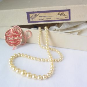Single Strand of Imitation Pearls by Deltah