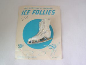 Ice Follies Ice Skates Pin on Original Card