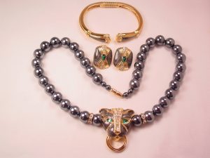 KJL for Avon Panther Necklace, Bracelet and Earrings