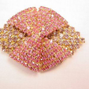 Pink and Lavender Dimensional Large Pin