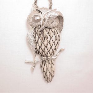 Giant Razza Peek-A-Boo Owl Necklace