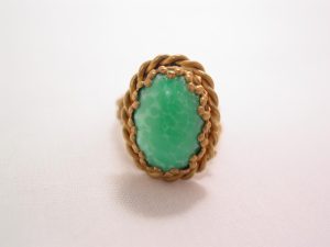 Imitation Green Turquoise West Germany Ring