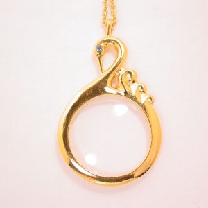 Swan Magnifying Glass Avon Necklace