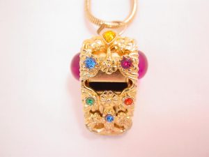 Jeweled Rape Whistle Necklace
