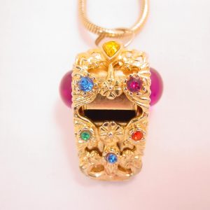 Jeweled Rape Whistle Necklace