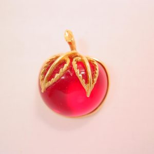 Sarah Coventry Pink Jelly Belly Cherry Pin