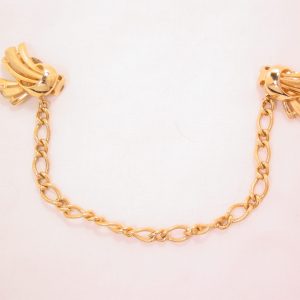 Trifari Stylized Ribbon Sweater Guards