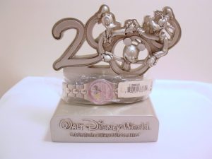 Limited Edition 2000 Walt Disney World Watch and Stand - Celebrate the Future Hand in Hand