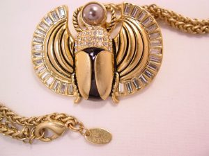 Beautiful Lia Sophia Scarab Pin/Necklace