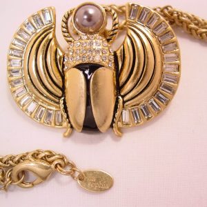 Beautiful Lia Sophia Scarab Pin/Necklace