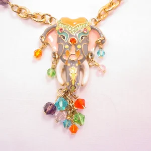 Ritzy Couture By Esme Maharaja Elephant Necklace