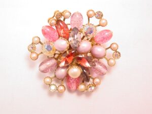 Pink, Lavender and Pearl Pin