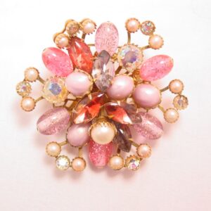 Pink, Lavender and Pearl Pin