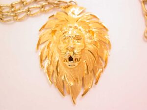 Absolutely Massive Trifari Lion Watch Necklace
