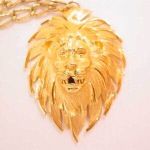 Absolutely Massive Trifari Lion Watch Necklace