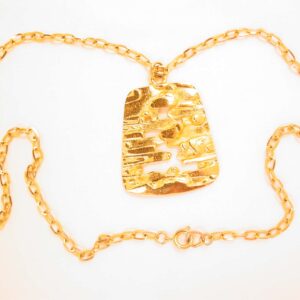Trifari Gold Nugget Necklace