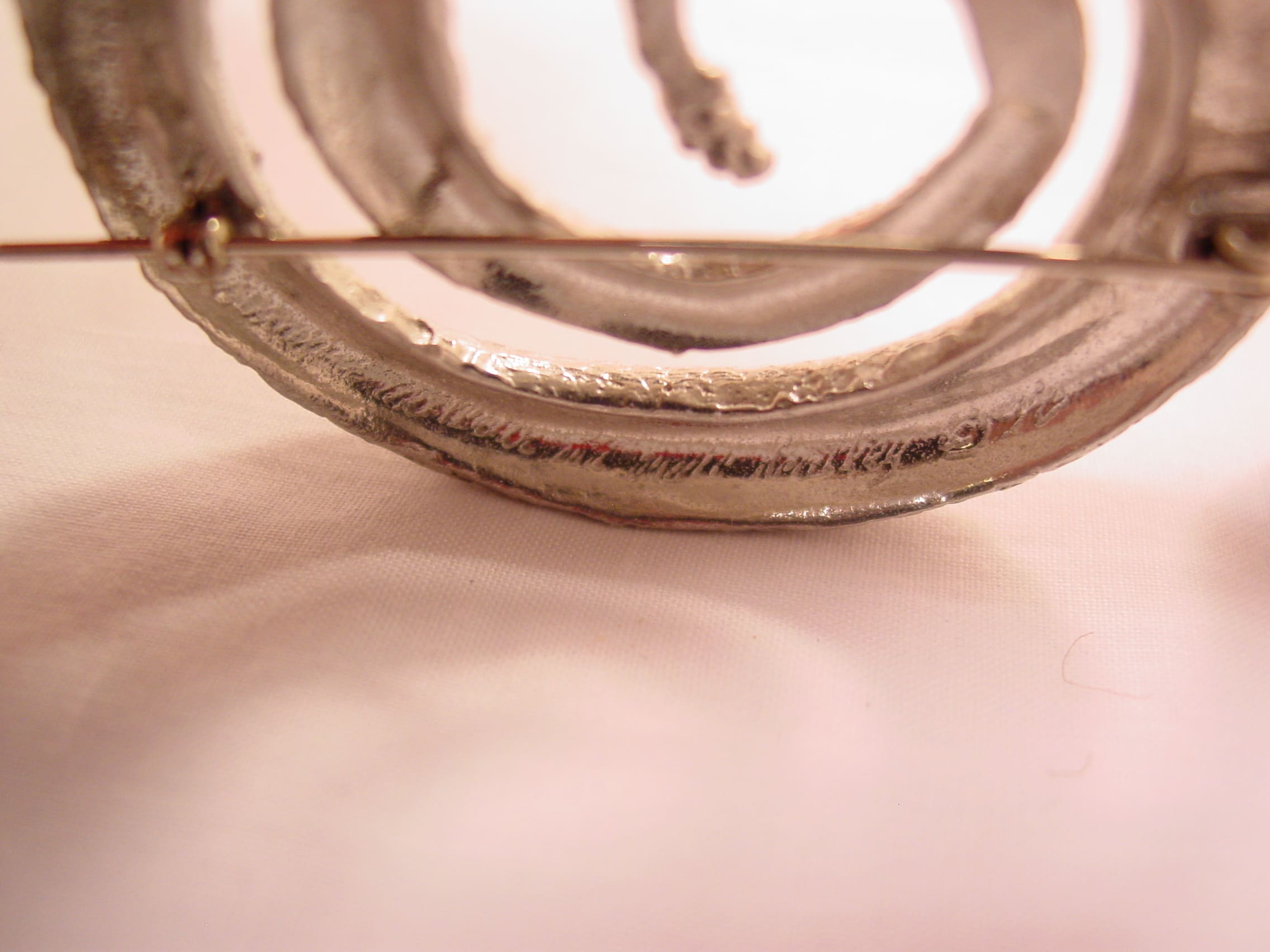 Signed Maurice Milleur Coiled Snake Pin for the 1990s - Image 6