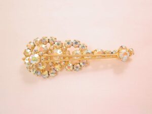 Juliana Aurora Borealis Rhinestone Guitar Pin