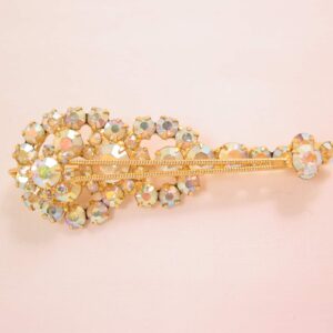 Juliana Aurora Borealis Rhinestone Guitar Pin
