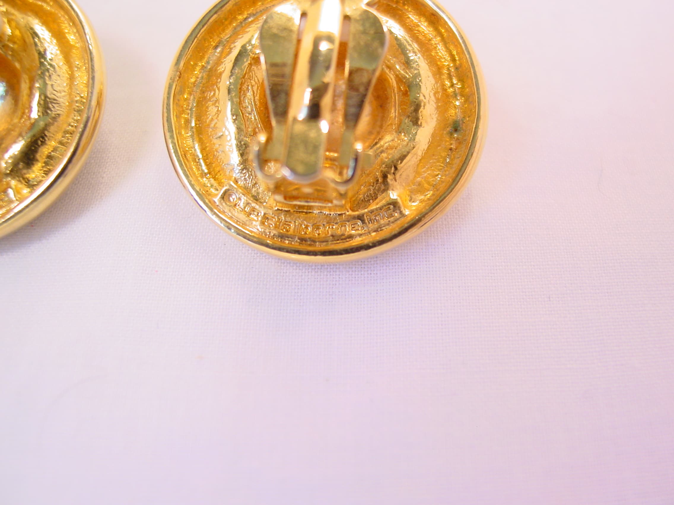 Liz Claiborne Black Button Earrings - Image 3