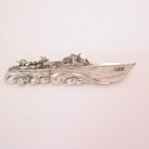 Sterling WWII PT Boat Enlisted Serviceman Uniform Lapel Pin