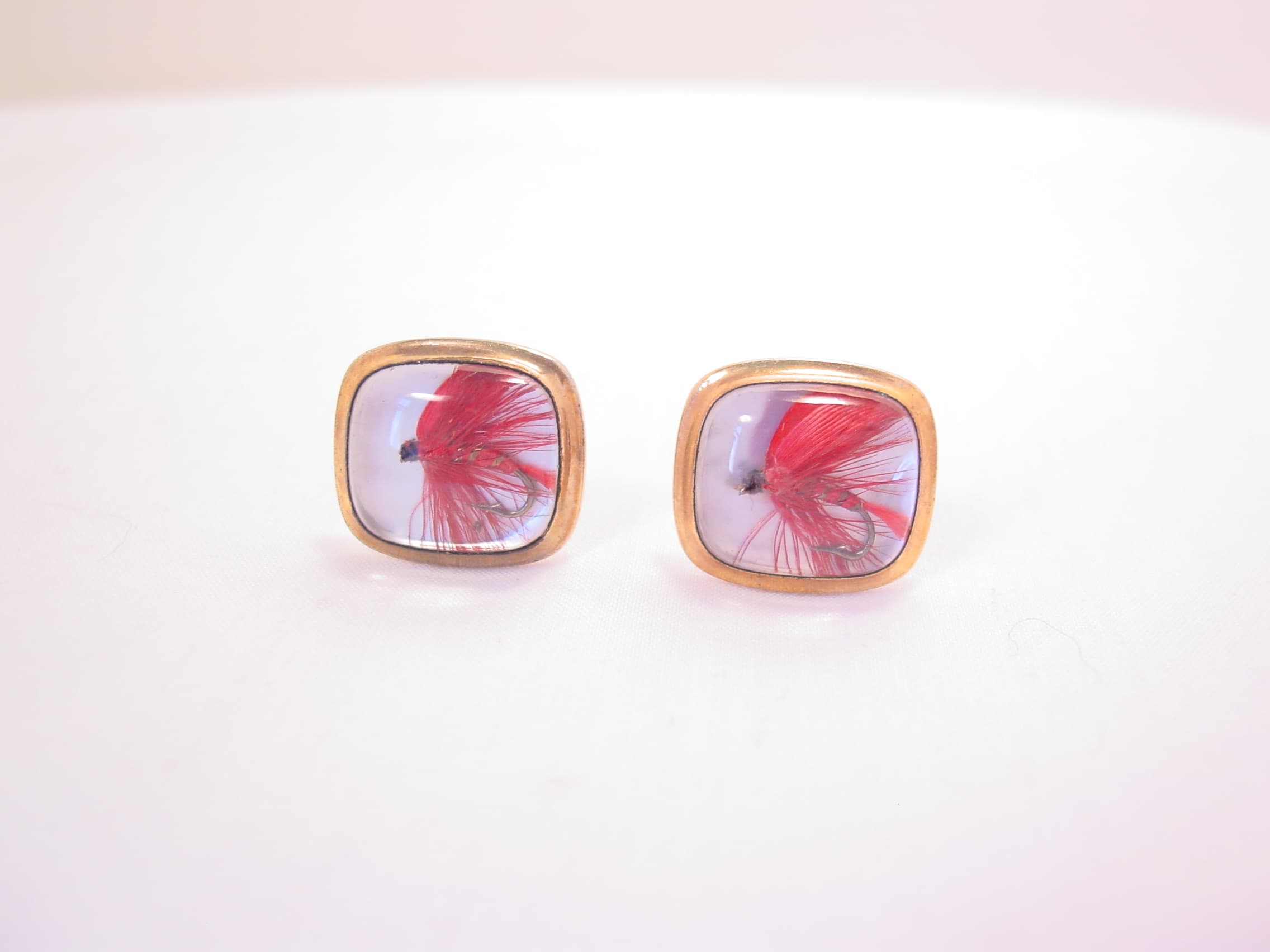 Gold-Filled VAN GUARD Fishing Lure Cuff Links
