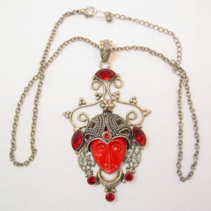 Sterling Red Queen Necklace