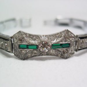 Old Rhinestone Bow Bracelet