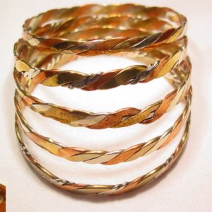 5 Tri-Color Mexican Bangle Bracelets