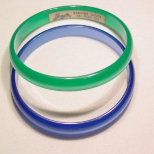 Matching Mamselle Lucite Moonglow Bracelets